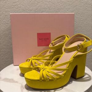 NWT Kate spade Size 9.5 New york Women's Glenn Strappy Platform Sandals
